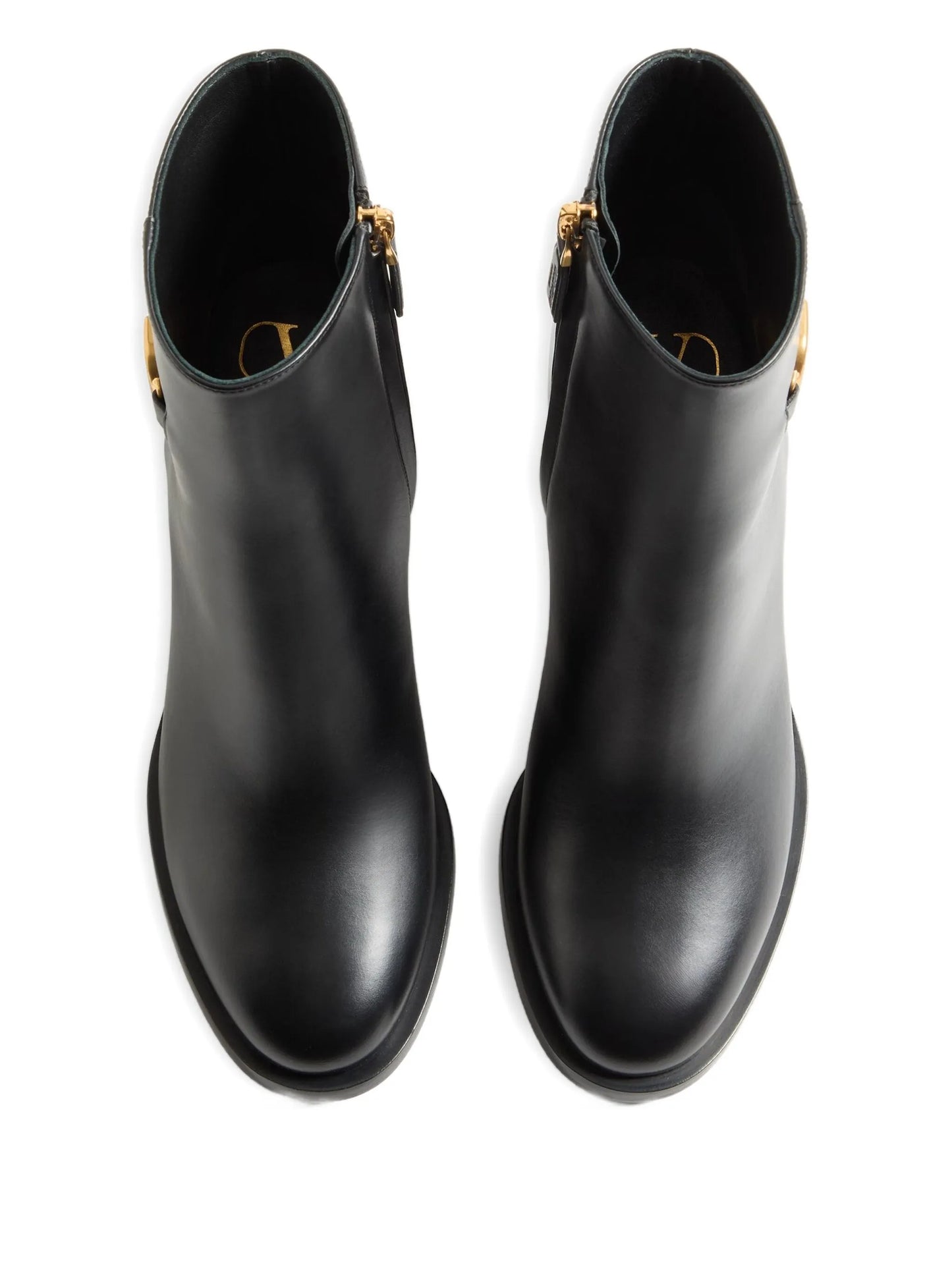 Valentino Garavani Black V Logo ankle boots