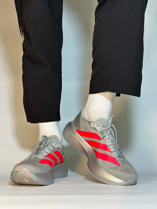 Adidas Adizero Evo SL Gray Red Sneakers