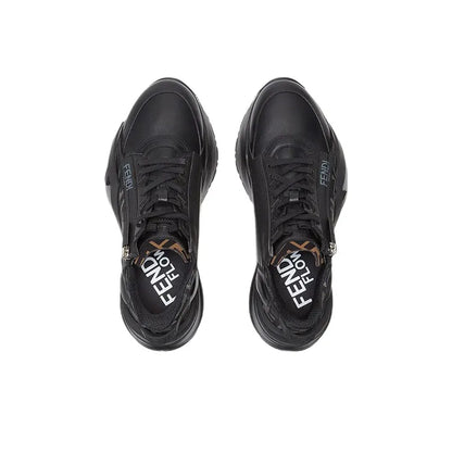 FENDI Flow Black Leather sneakers