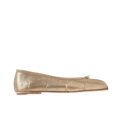 Maison Margiela Tabi Gold Ballerina Flats