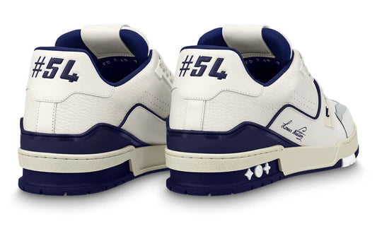 Louis Vuitton LV Trainer #54 Signature White Marine Sneaker