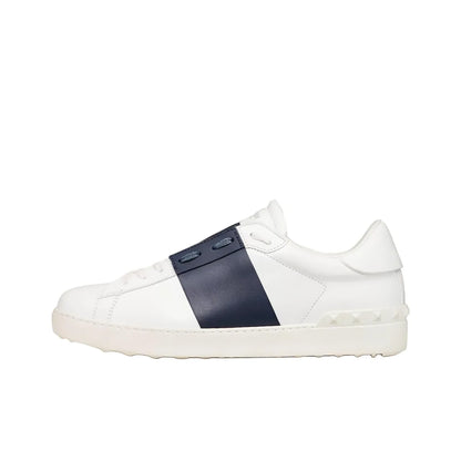 Valentino Garavani In Calfskin White Navy open sneakers