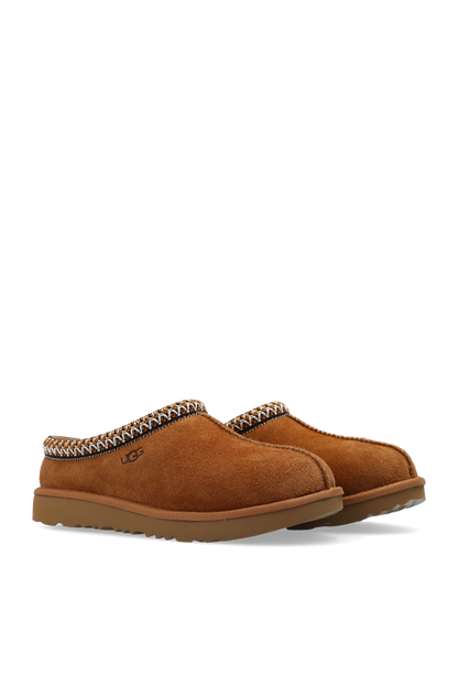 UGG Brown Tasman II suede Kids slides