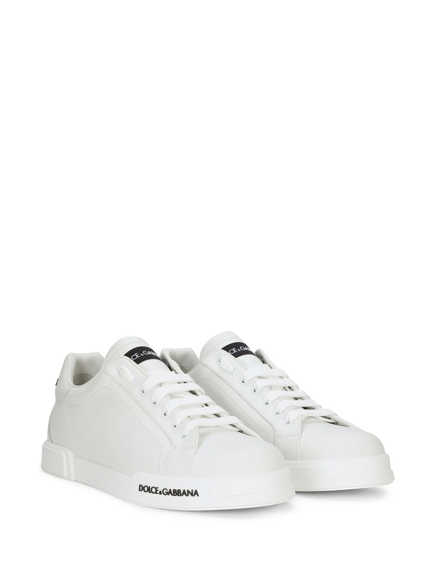 Dolce & Gabbana White logo-patch low-top sneakers