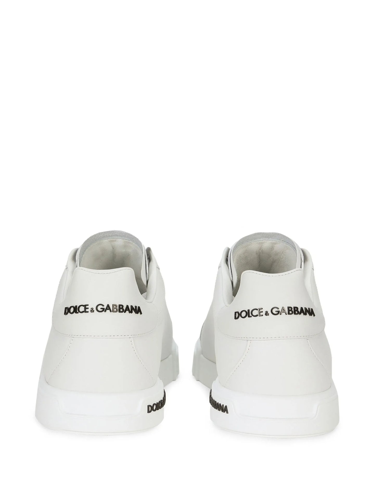 Dolce & Gabbana White logo-patch low-top sneakers