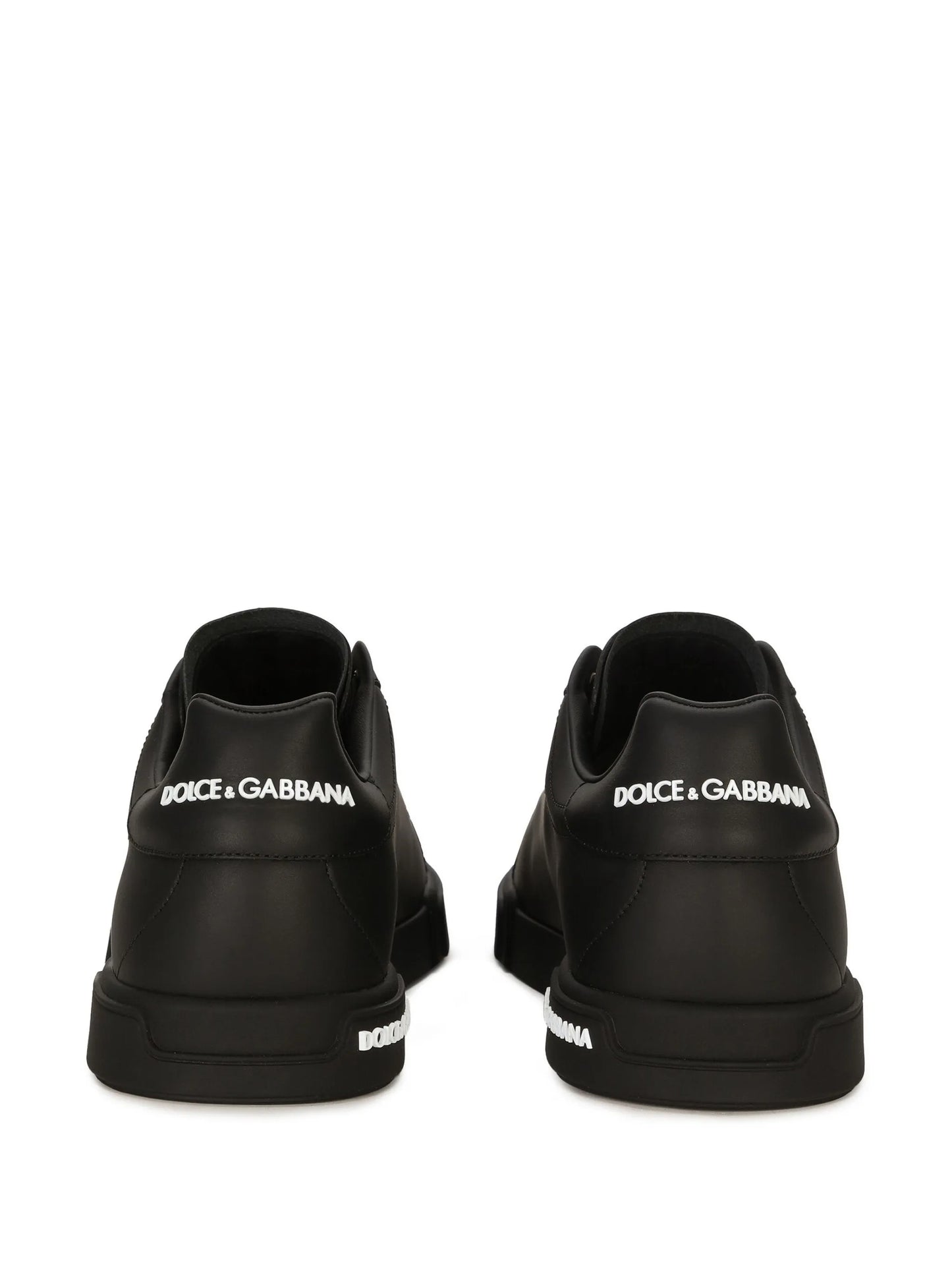 Dolce & Gabbana Black logo patch low top sneakers