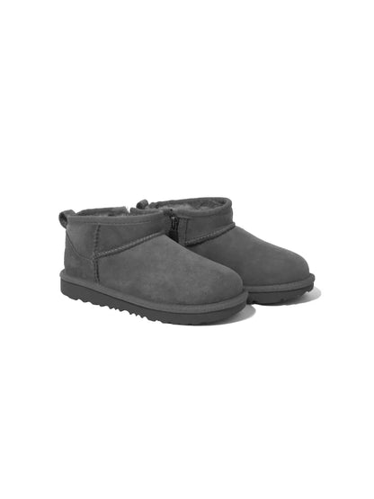 UGG Kids Classic Ultra Mini Boot Grey Suede