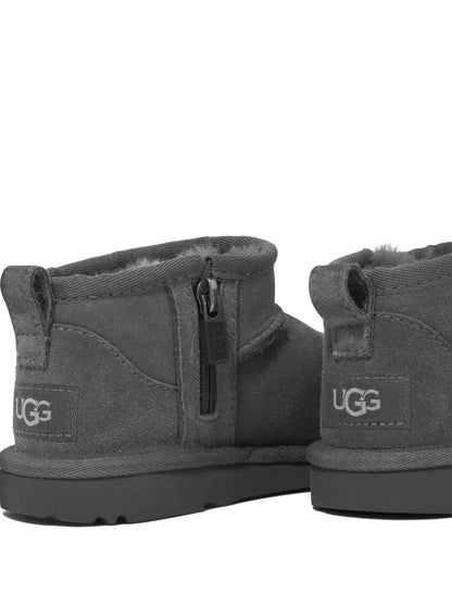 UGG Kids Classic Ultra Mini Boot Grey Suede
