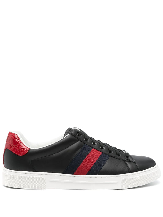 Gucci Ace Black Red Sneakers_Unique Store