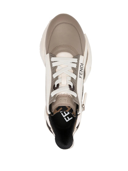FENDI Flow Sleek Comfort Beige sneakers