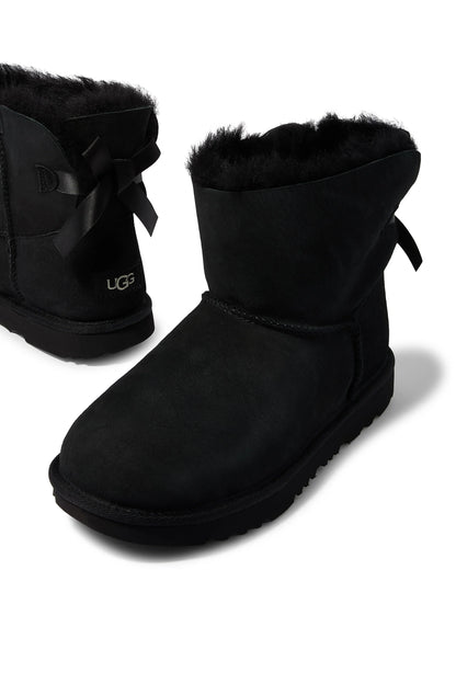 UGG Toddlers Black Mini Bailey Bow II Boot Kids