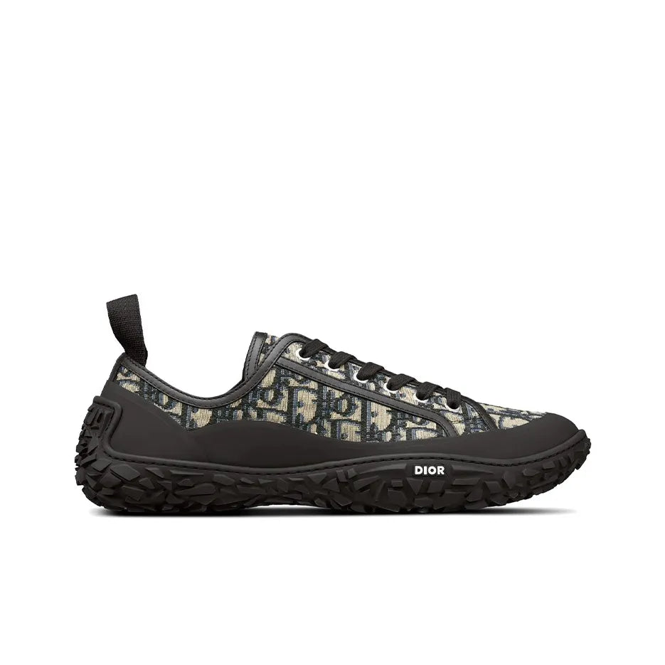 DIOR B28 Fabric Beige Black Shoes_Unique Store