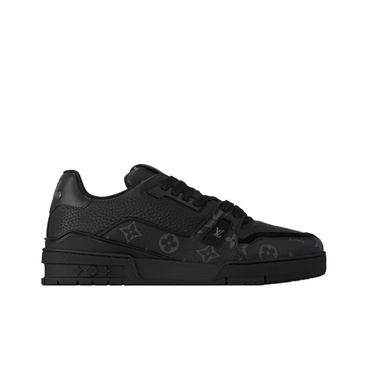 Louis Vuitton LV Trainer #54 Signature Monogram Black Denim Sneaker
