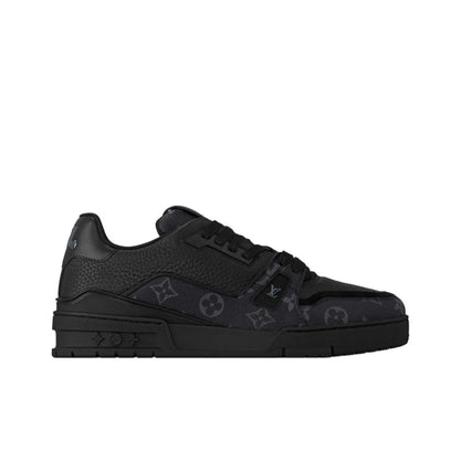 Louis Vuitton LV Trainer #54 Signature Monogram Black Denim Sneaker