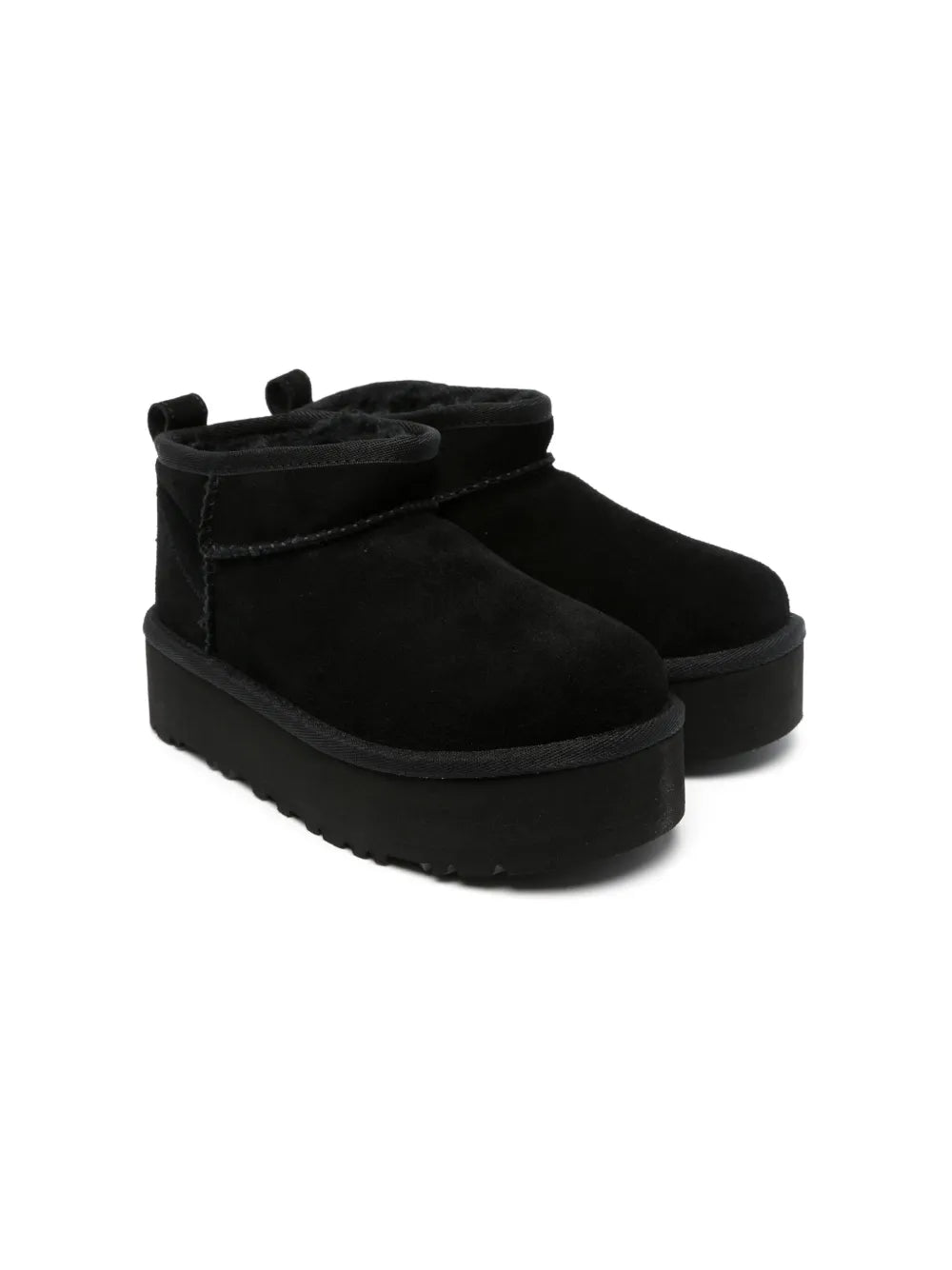UGG Classic Ultra Mini Platform Black kids boots