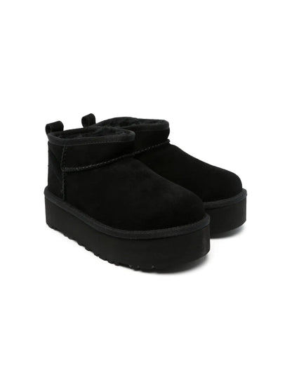 UGG Classic Ultra Mini Platform Black kids boots