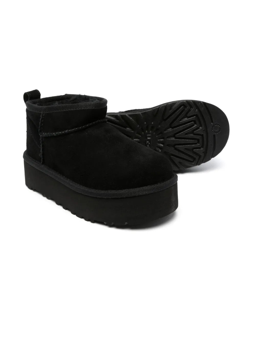 UGG Classic Ultra Mini Platform Black kids boots