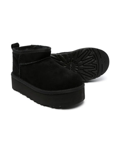 UGG Classic Ultra Mini Platform Black kids boots