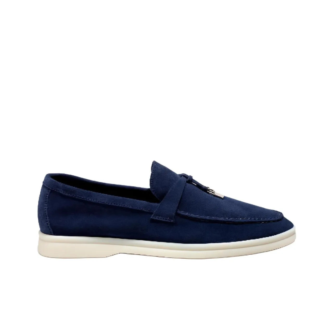 Loro Piana Summer Charms Walk Loafer True Dark Blue Suede_Unique Store
