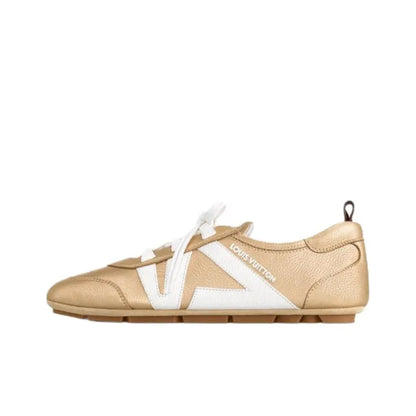 Louis Vuitton LV Sneakerina Gold White