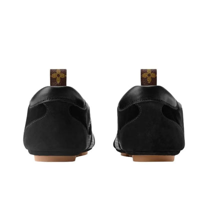 Louis Vuitton LV Sneakerina Soft Black Velvet with a Striking
