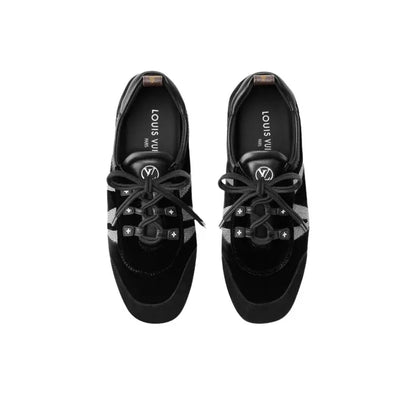 Louis Vuitton LV Sneakerina Soft Black Velvet with a Striking