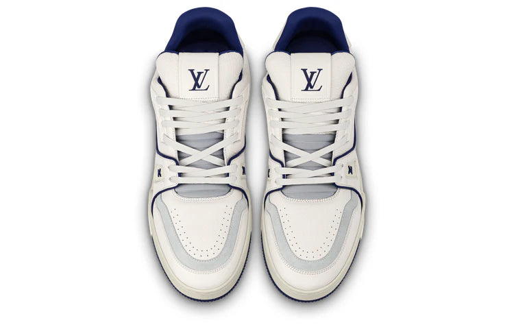 Louis Vuitton LV Trainer #54 Signature White Marine Sneaker