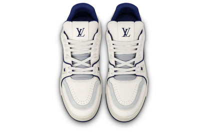 Louis Vuitton LV Trainer #54 Signature White Marine Sneaker