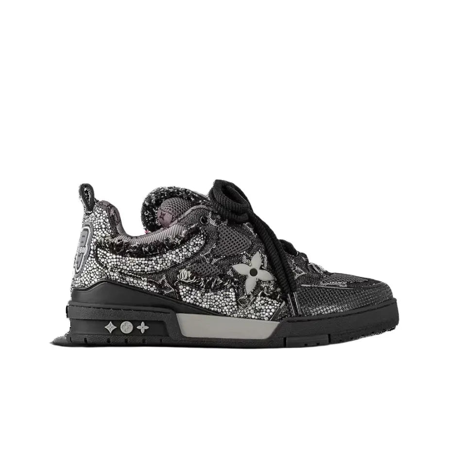 Louis Vuitton LV Skate Black Swarovski Monogran Sneaker