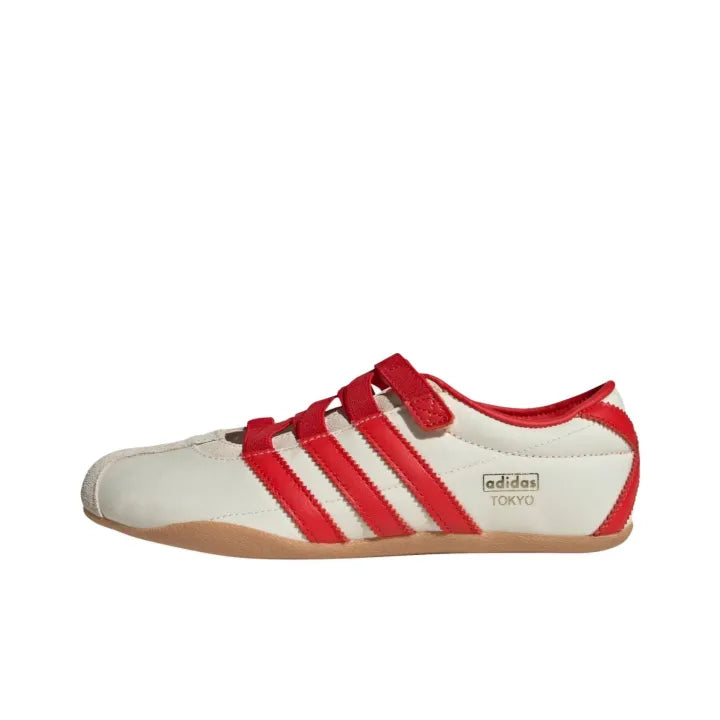 Adidas Tokyo Mary Jane White Red ballet flats