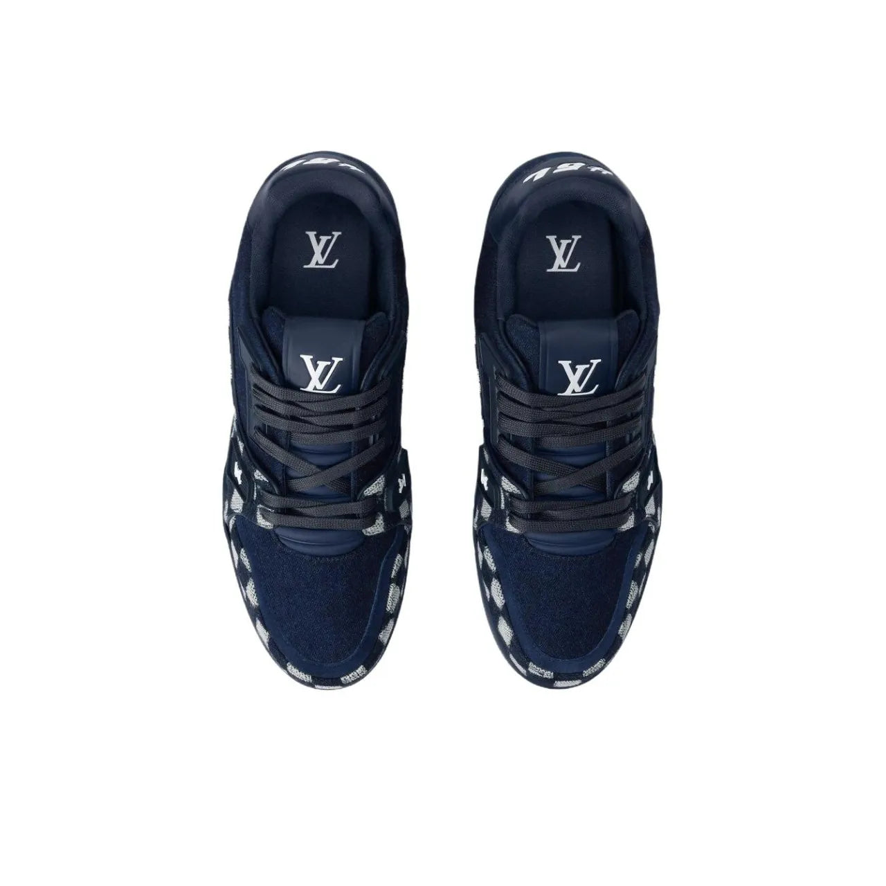 Louis Vuitton LV Blue Damier Denim Sneakers