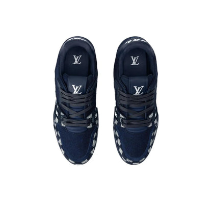 Louis Vuitton LV Blue Damier Denim Sneakers