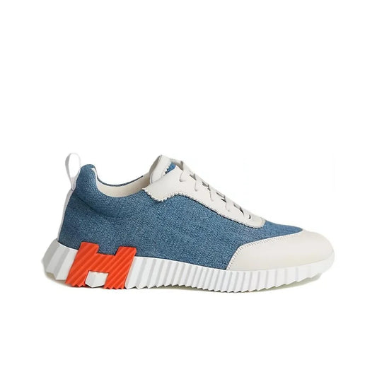 Hermès Bouncing Blue Blanc Orange Sneakers_Unique Store