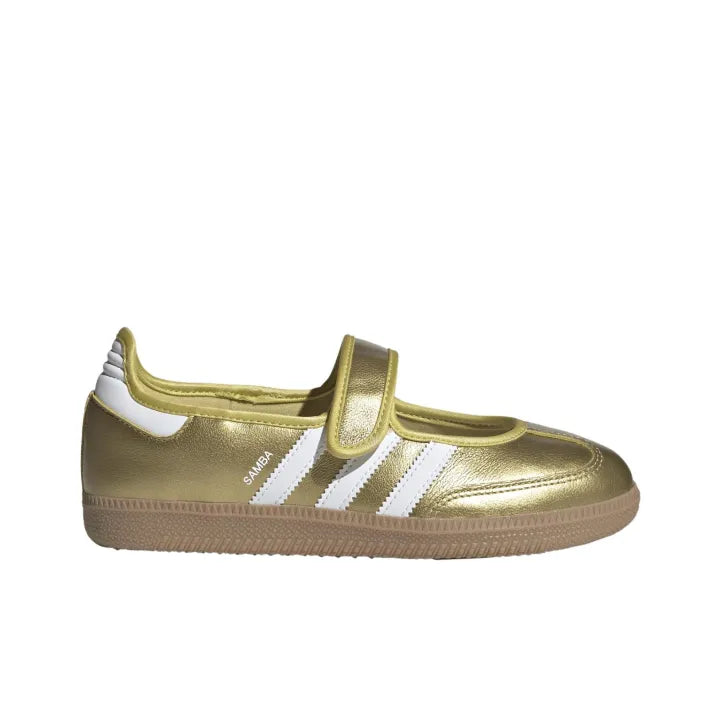 Adidas Samba Mary Jane Gold White Ballet Falts