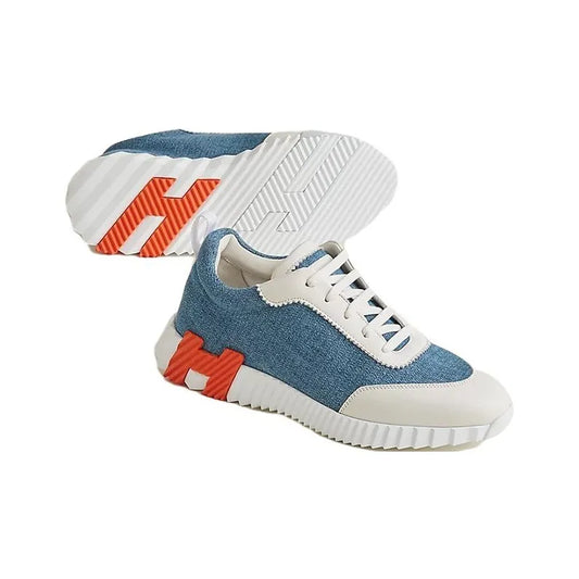 Hermès Bouncing Blue Blanc Orange Sneakers