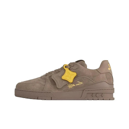 Louis Vuitton LV Trainer Taupe Brown Damier Embossed Sneaker