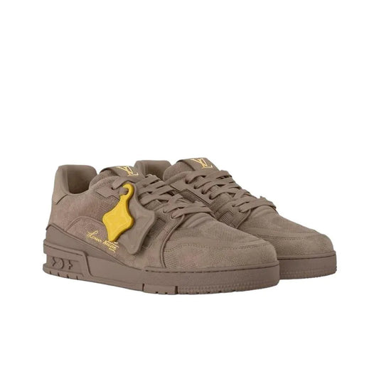 Louis Vuitton LV Trainer Taupe Brown Damier Embossed Sneaker