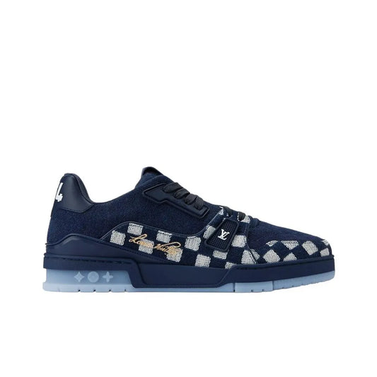 Louis Vuitton LV Blue Damier Denim Sneakers