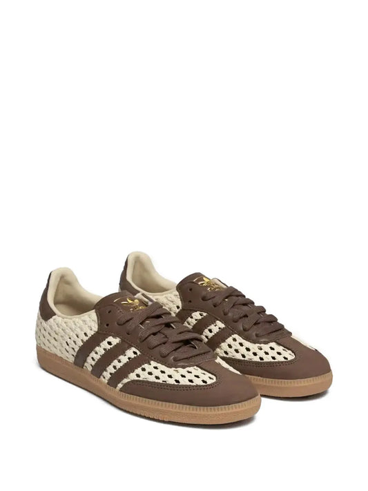 Adidas Samba braided fabric Crochet Brown Sneakers