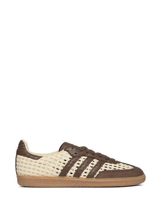 Adidas Samba braided fabric Crochet Brown Sneakers