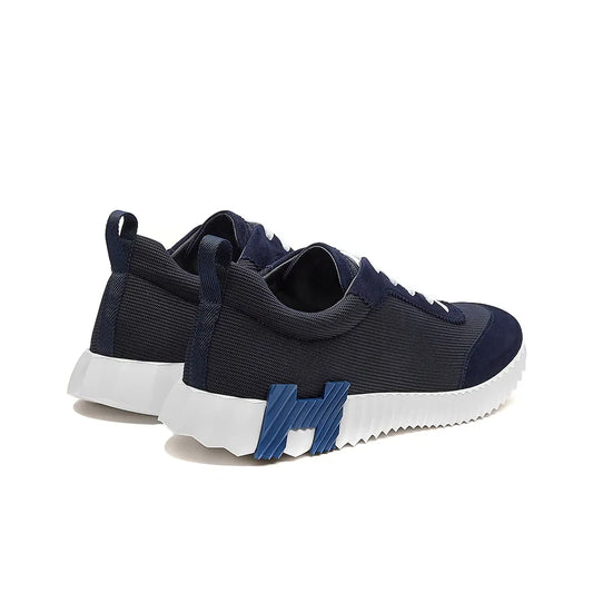 Hermès Bouncing  Bleu Marine Blanc Sneakers_Unique Store