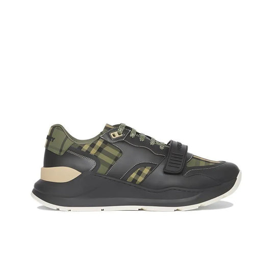 Burberry Abrasion Resistant Athletic Army Green Casual Shoes_Unique Store