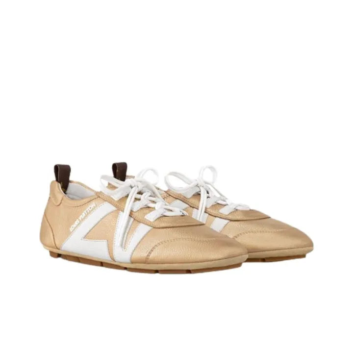 Louis Vuitton LV Sneakerina Gold White