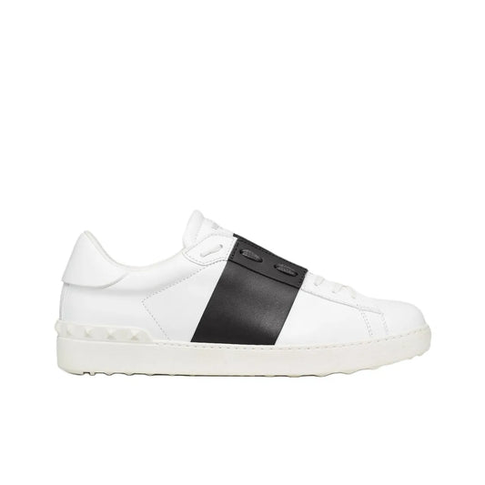 Valentino Garavani In Calfskin White Black open sneakers_Unique Store