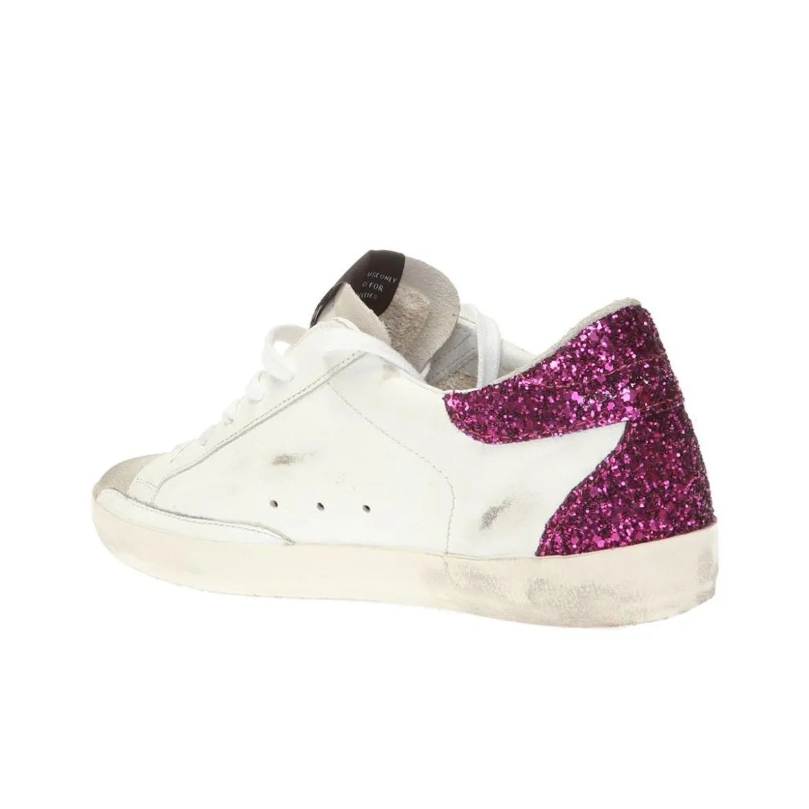 Golden Goose Super Star White Glitters Star tab heel Sneakers
