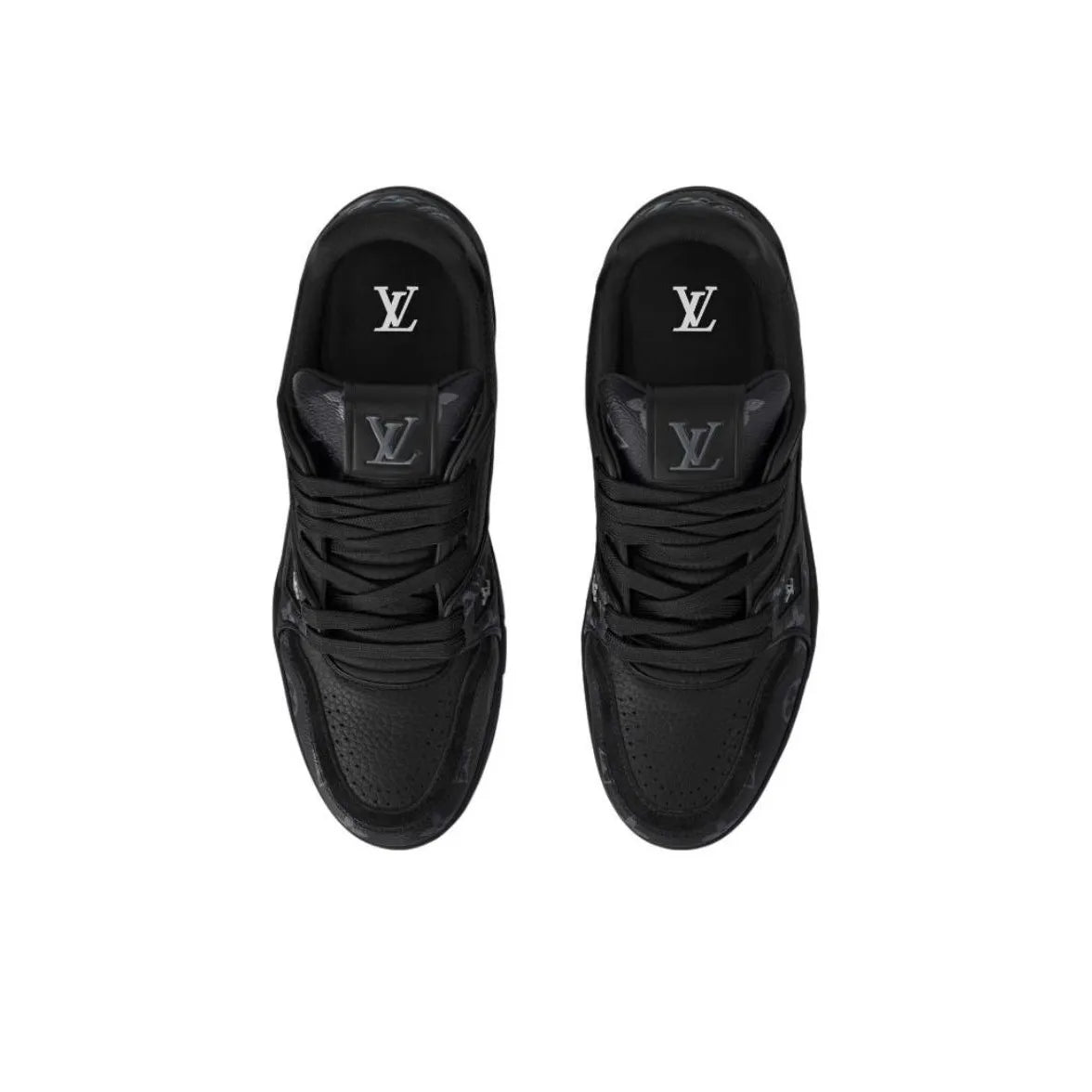 Louis Vuitton LV Trainer #54 Signature Monogram Black Denim Sneaker