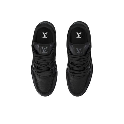 Louis Vuitton LV Trainer #54 Signature Monogram Black Denim Sneaker