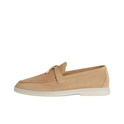 Loro Piana Summer Charms Walk Loafer Sandstone Suede