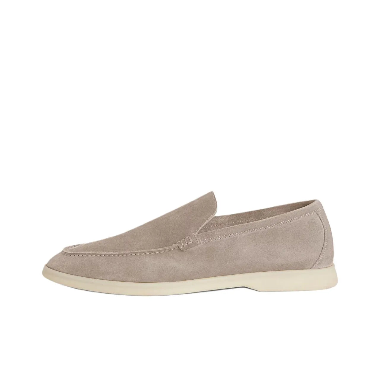 Loro Piana Summer Walk Loafer Warm Gray Sude