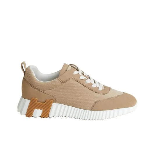 Hermès Bouncing Beige Argile Blanc Sneakers_Unique Store